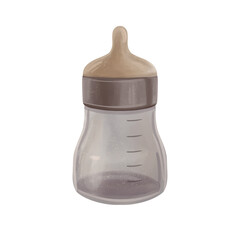 Baby bottle for milk illustration