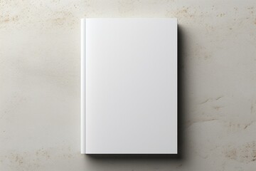 Minimalist Blank Book Cover Mockup Created with Generative AI