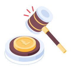 Bundle of Cryptocurrency Isometric Icons 

