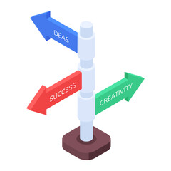 Investment Growth Isometric Icons 

