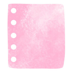 Notepad Pink Brush 