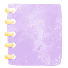 Notepad Purple Brush 