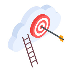 Investment Growth Isometric Icons 
