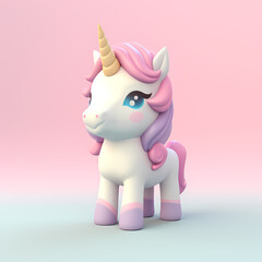 unicorn cartoon illustration isolated