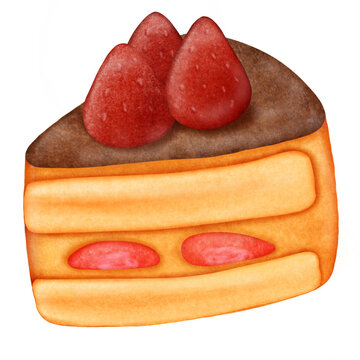 cake with strawberry