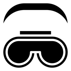 safety glasses line icon,linear,outline,graphic,illustration