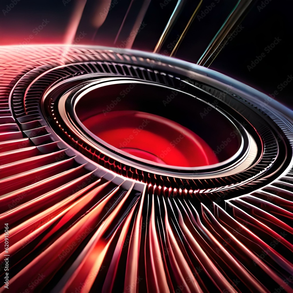 Poster background in red colour.