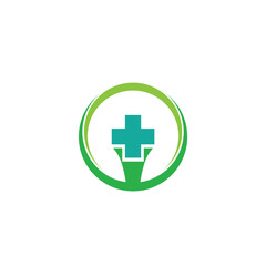 hospital health medical medicine logo design vector