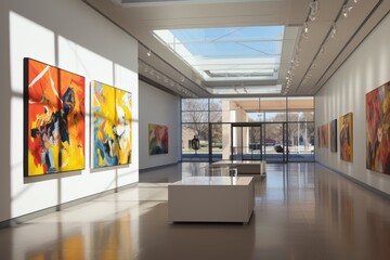  Modern Art Exhibition Interiors, Generative AI 