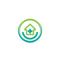 hospital health medical medicine logo design vector