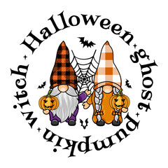 Halloween Gnome Sublimation PNG Design
