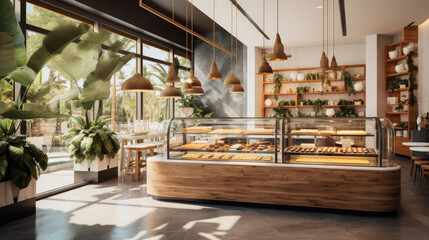 Paradise Found: A Contemporary Tropical Cafe Infusing Elegance and Serenity