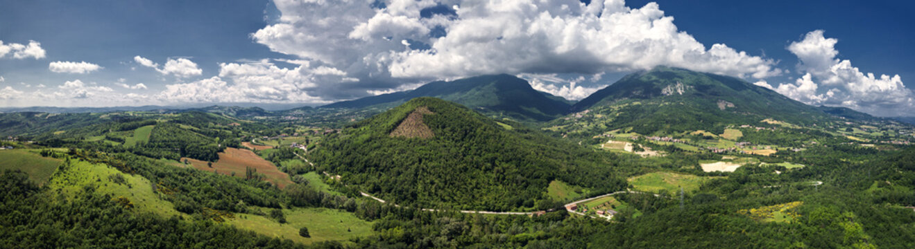 Monti Gemelli (Twin Mountains) near Campli, Abruzzo, Italy