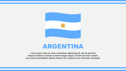 Argentina Flag Abstract Background Design Template. Argentina Independence Day Banner Social Media Vector Illustration. Argentina Design