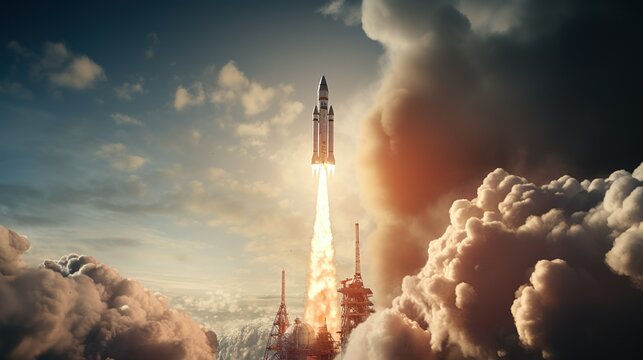 Start einer Rakete