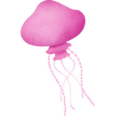 Watercolor jellyfish design.
