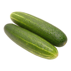 Two Cucumber Cutout Vegetable 
