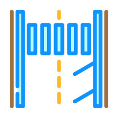 road marking civil engineer color icon vector. road marking civil engineer sign. isolated symbol illustration