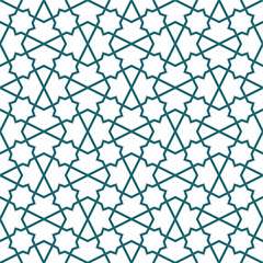 Seamless geometric pattern with Arabian style