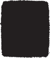 Obraz premium Black square. Painted grunge texture. Brush, smear, stains on white background. Design Element.