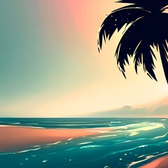 (beach in summer)Generative AI
