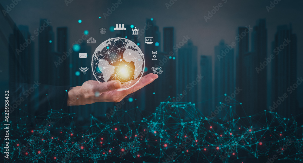 Poster embracing the digital transformation exploring the power of internet things in global business
