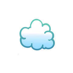 Cloud illustration png Generative AI