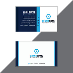 creative and modern business card and name card template design for company or personal.