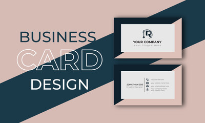 Simple Business Card Layout, Modern Business Card, Clean Business Card Template, Luxury business card,