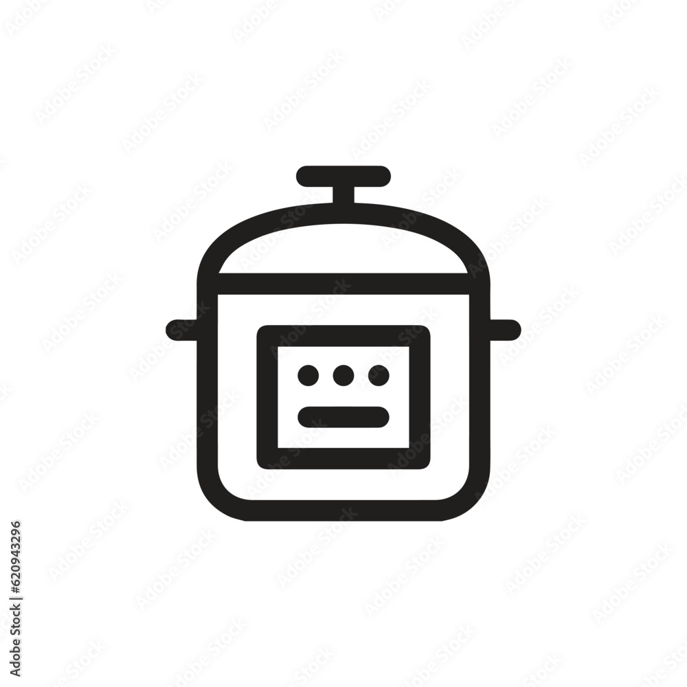 Poster express pot icon vector. linear style sign for mobile concept and web design. express pot symbol ill