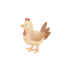 Obraz na płótnie Canvas Chicken illustration png Generative AI