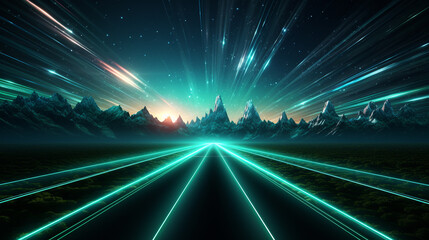 Futuristic abstract background with speed motion blur