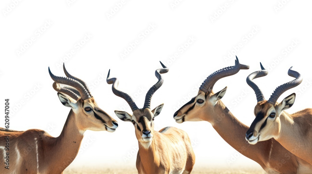 Wall mural impala in the savannah