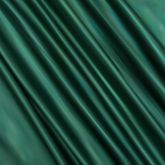 Dark green wrinkled silk fabric. Beauty and fashion. eps 10