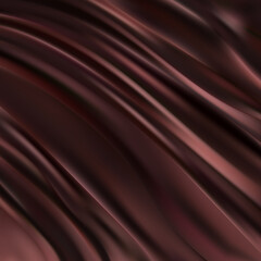 Center gradient background of brown crumpled fabric. For backdrop, banner, advertise, product, sign, presentation, frame. Vector illustration. eps 10