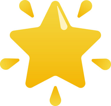 Cute Star Glowing Emoji