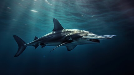 Obraz premium shark in aquarium