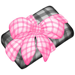 heart shaped gift box gift box, illustration, clipart, watercolor, art, design, holiday, present, celebration, festive, surprise, colorful, painting, creative, graphic, box, ribbon, bow, wrapping pape