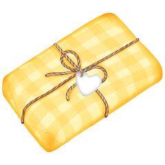 gold gift bo gift box, illustration, clipart, watercolor, art, design, holiday, present, celebration, festive, surprise, colorful, painting, creative, graphic, box, ribbon,