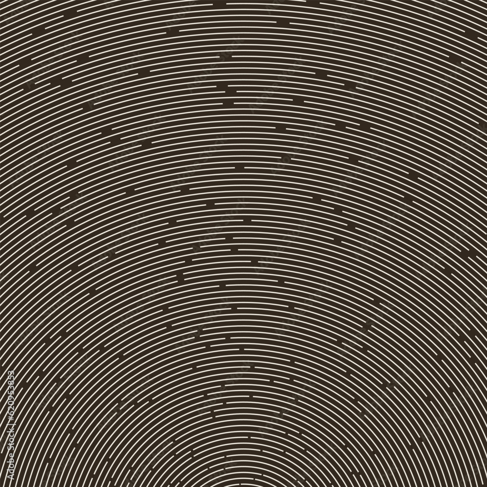 Aufkleber abstract background with white lines in circle over black background.