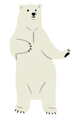 Polar Bear Single 10, vector illustration