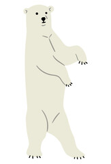 Polar Bear Single 14, vector illustration