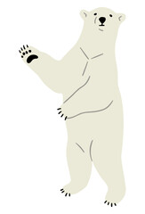 Polar Bear Single 20, vector illustration