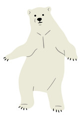 Polar Bear Single 22, vector illustration