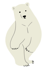 Obraz premium Polar Bear Single 17, vector illustration