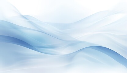 Obraz premium Abstract white and blue wavy blurred curved lines background 3d liquid shape illustration for presentation brochure, booklet, poster design project Generative AI