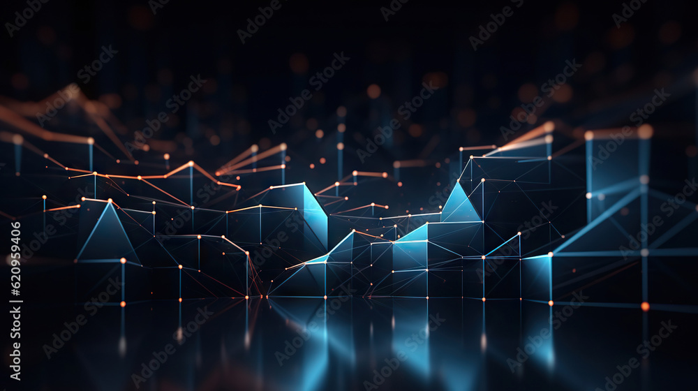 Poster abstract digital data background. art can be used in the description of network abilities, technolog