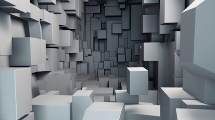 Fondo abstracto 3d geométrico. Generado por Ia.