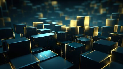 Obraz premium Fondo abstracto 3d geométrico. Generado por Ia.