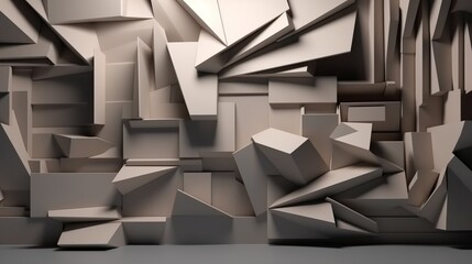 Fondo abstracto 3d geométrico. Generado por Ia.
